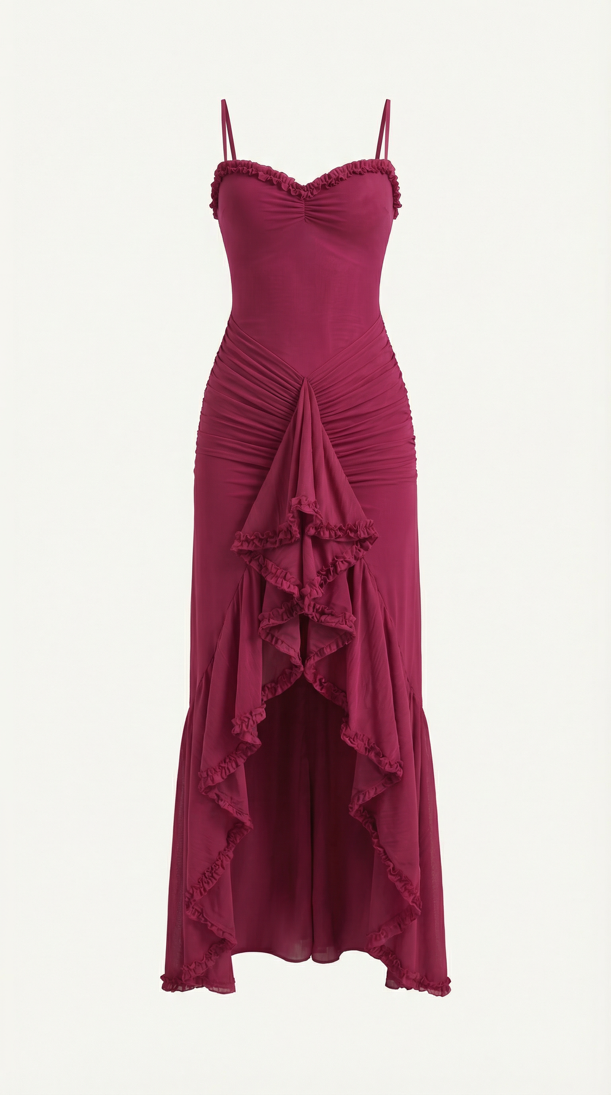 Wisteria Floral Maxi Dress in Lightweight Fabric for Casual or Formal Wear - Perfect for Summer Events and Gatherings