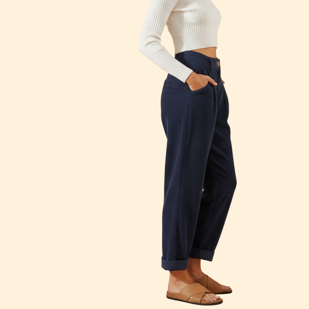 Women's Wide-Leg Corduroy Trousers