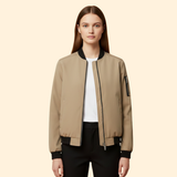 Men's Classic Bomber Jacket with Ribbed Cuffs – Khaki