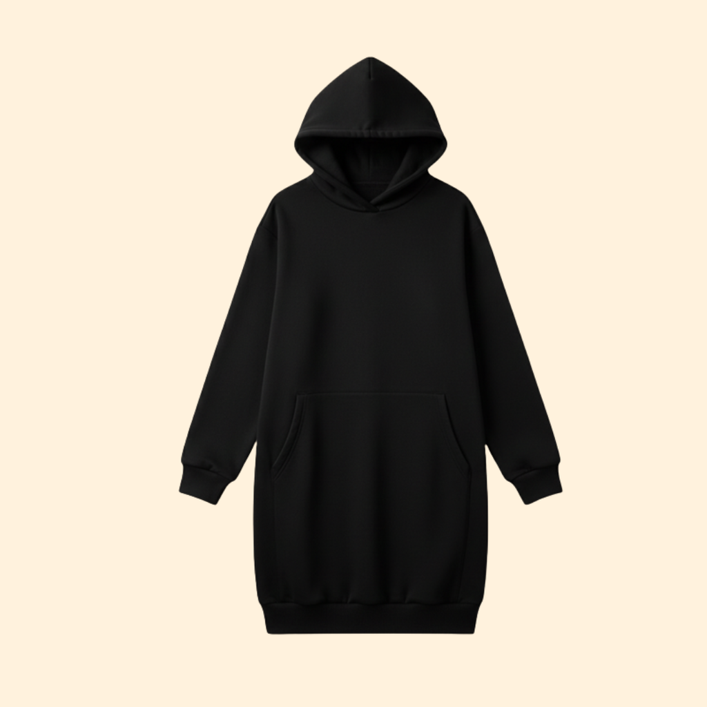 Women's Cozy Hooded Dress – Casual Wear, Everyday Comfort