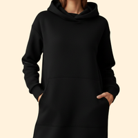 Women's Cozy Hooded Dress – Casual Wear, Everyday Comfort