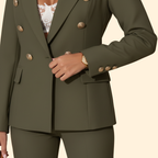Women's Tailored Blazer & Straight-Leg Trouser Suit