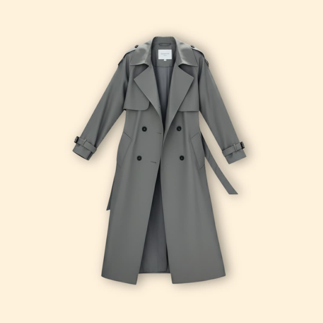 Women's Trench-Style Double-Breasted Jacket