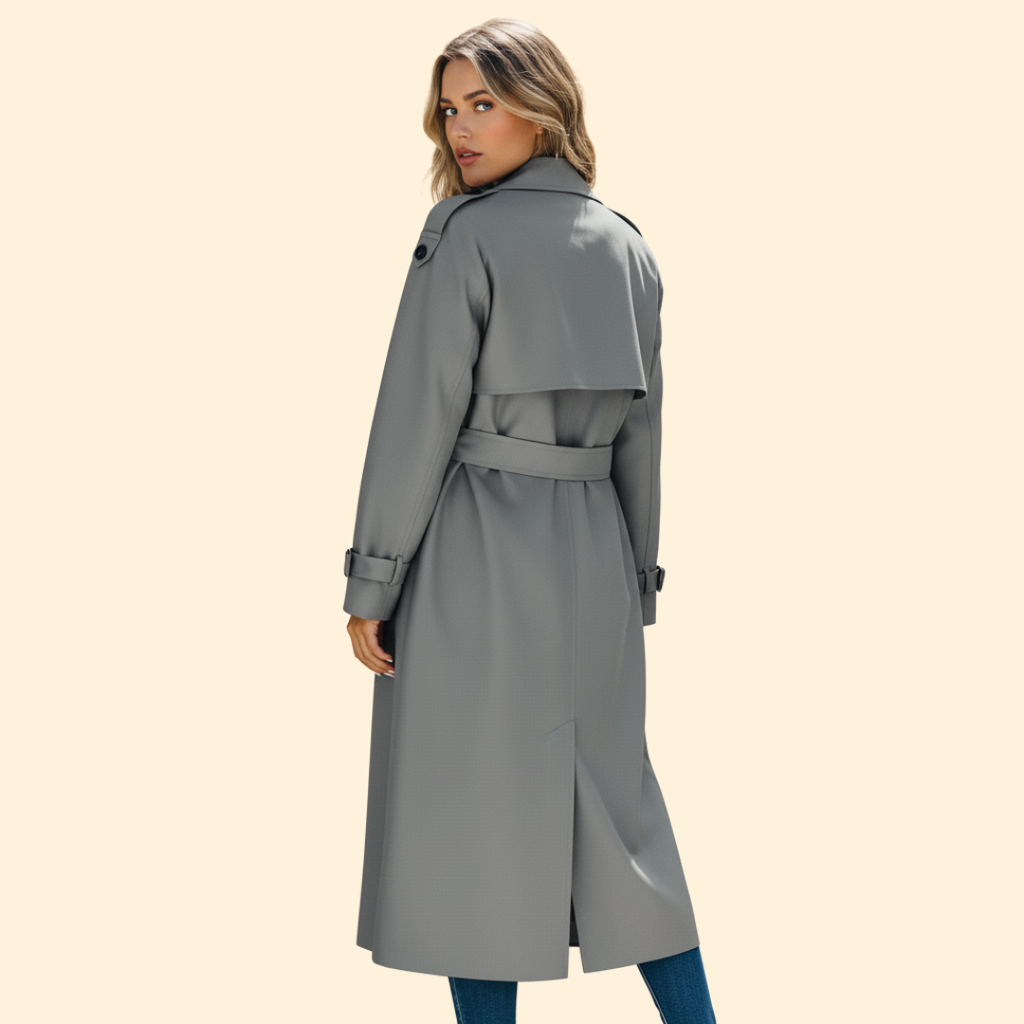 Women's Trench-Style Double-Breasted Jacket
