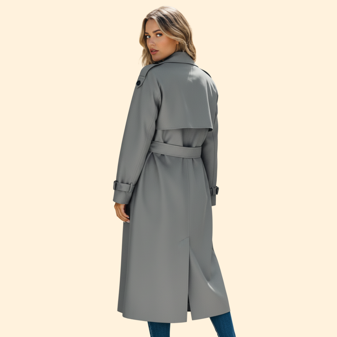 Women's Trench-Style Double-Breasted Jacket