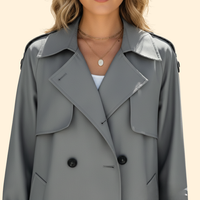 Women's Trench-Style Double-Breasted Jacket