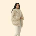 Women's Hooded Full-Zip Winter Jacket – White