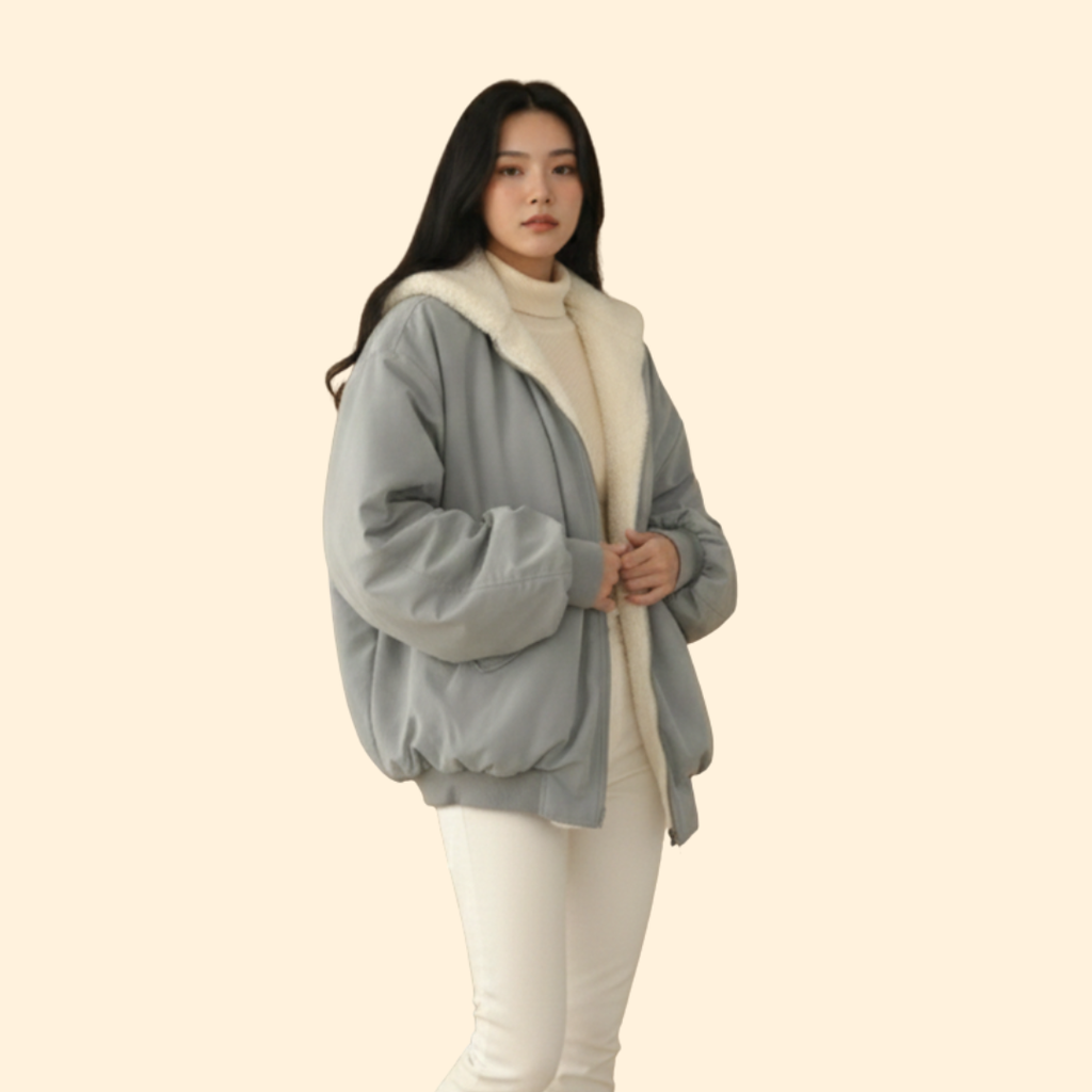 Women's Hooded Full-Zip Winter Jacket