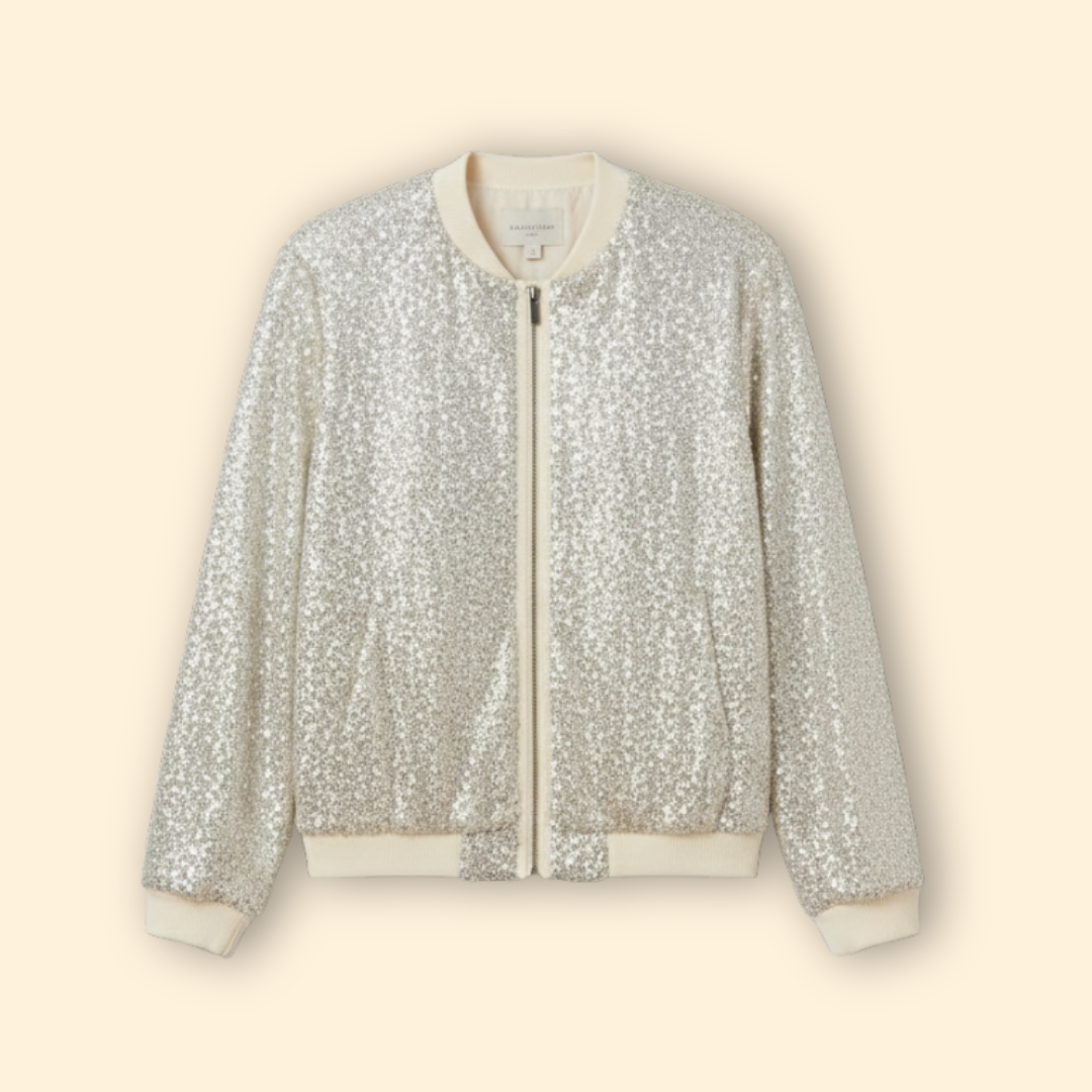 Women's Sequined Bomber Jacket – Night Out