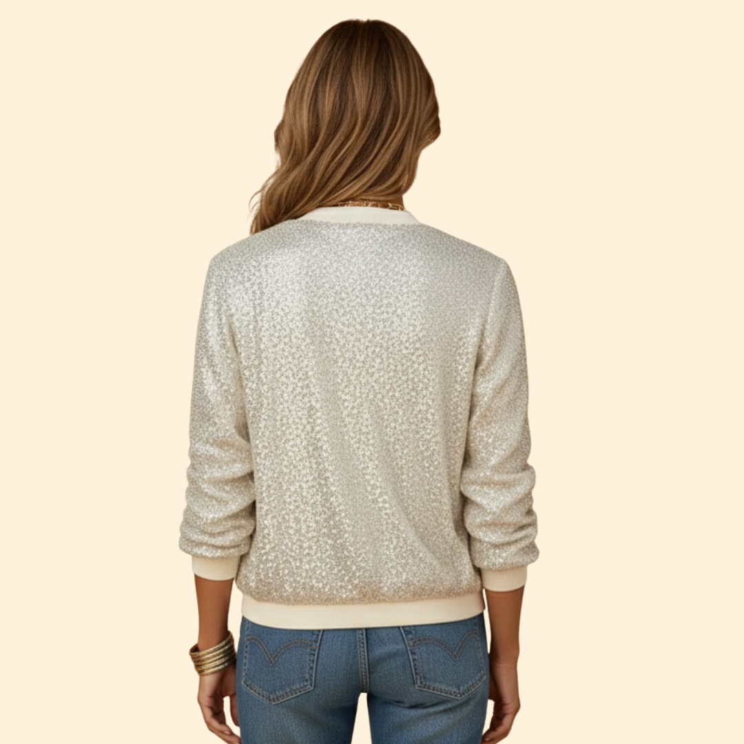 Women's Sequined Bomber Jacket – Night Out