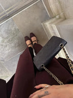 Women's Burgundy Belted Wool Blend Wrap Coat – Longline