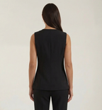Women's Button-Detail Tank Top - Lightweight Cotton Casual Sleeveless Top for Everyday Wear