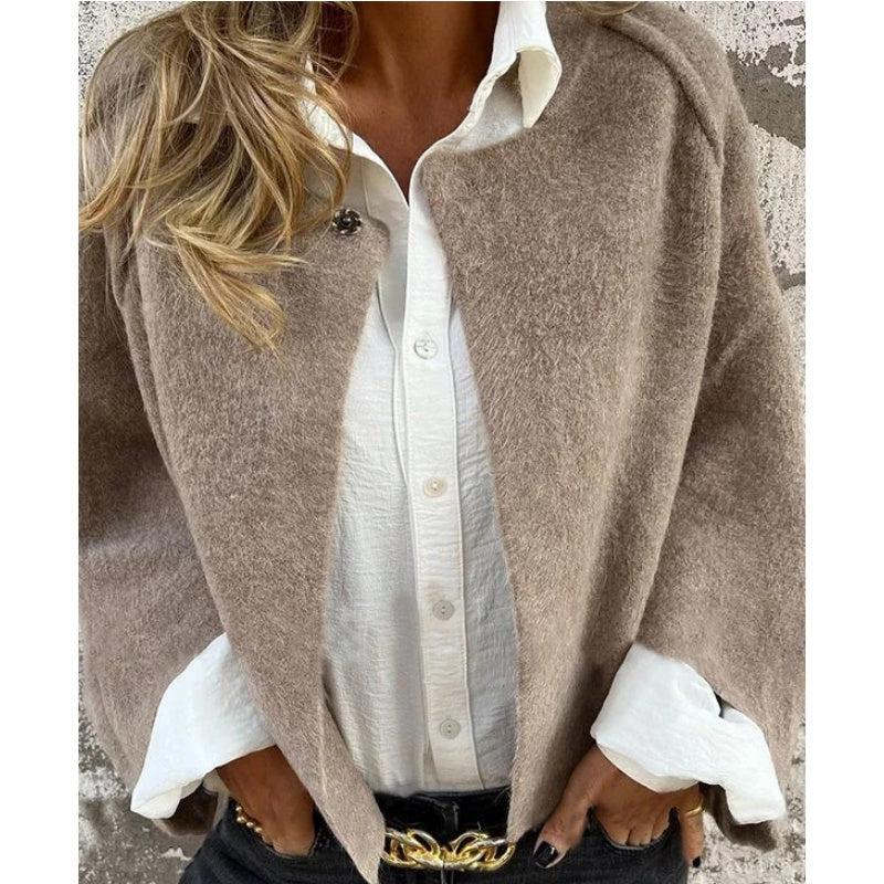 Women's Short Loose-Fit Jacket – Office & Casual
