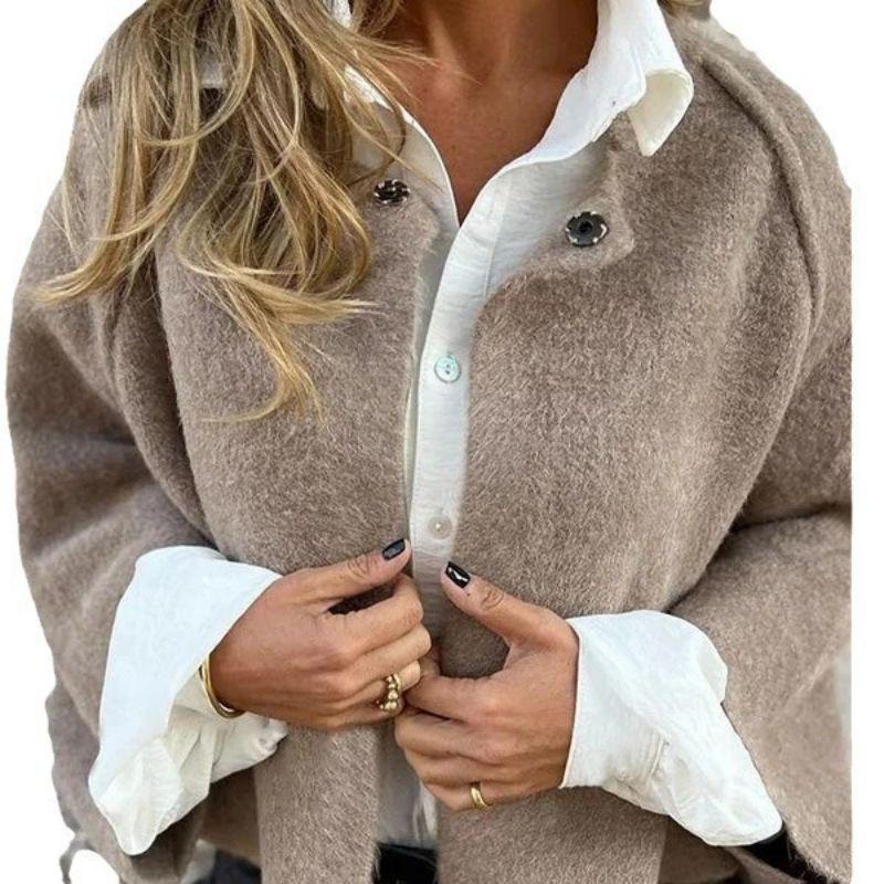 Women's Short Loose-Fit Jacket – Office & Casual