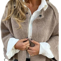 Women's Short Loose-Fit Jacket – Office & Casual