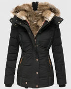 Women's Hooded Casual Coat – Everyday Winter – Black