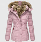 Women's Hooded Casual Coat – Everyday Winter – Pink