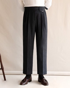 Women's Pleated Straight-Leg Trousers – Office & Casual