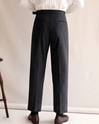 Women's Pleated Straight-Leg Trousers – Office & Casual