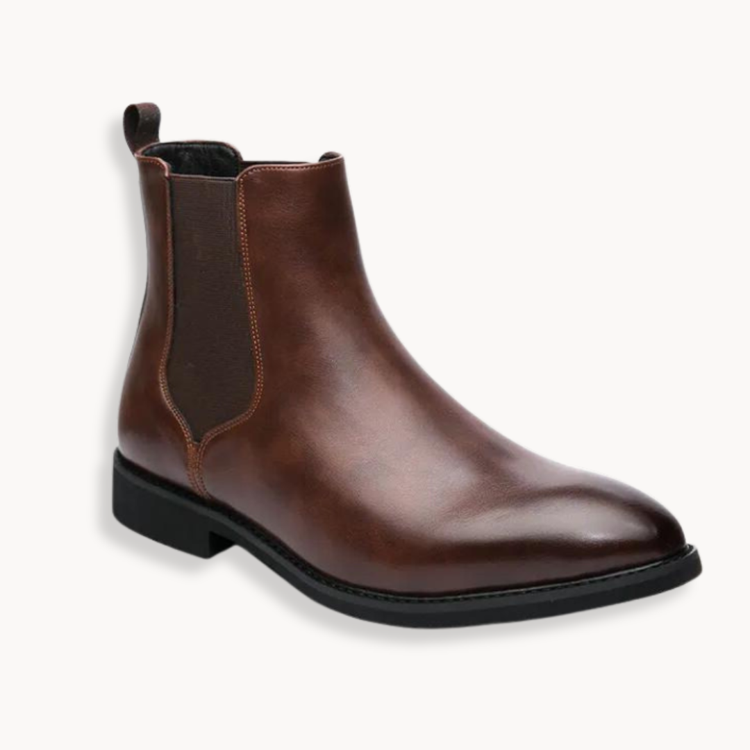 Women's Faux Leather Chelsea Calf Boots