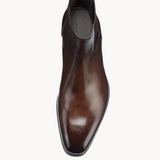 Women's Faux Leather Chelsea Calf Boots