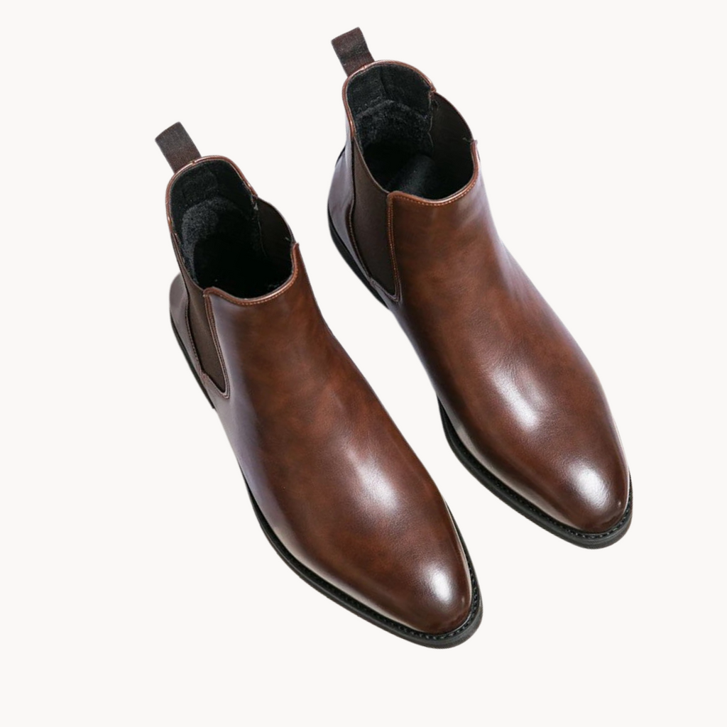 Women's Faux Leather Chelsea Calf Boots