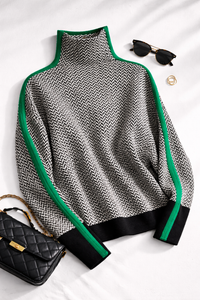 Women's Contrast Stripe Jumper