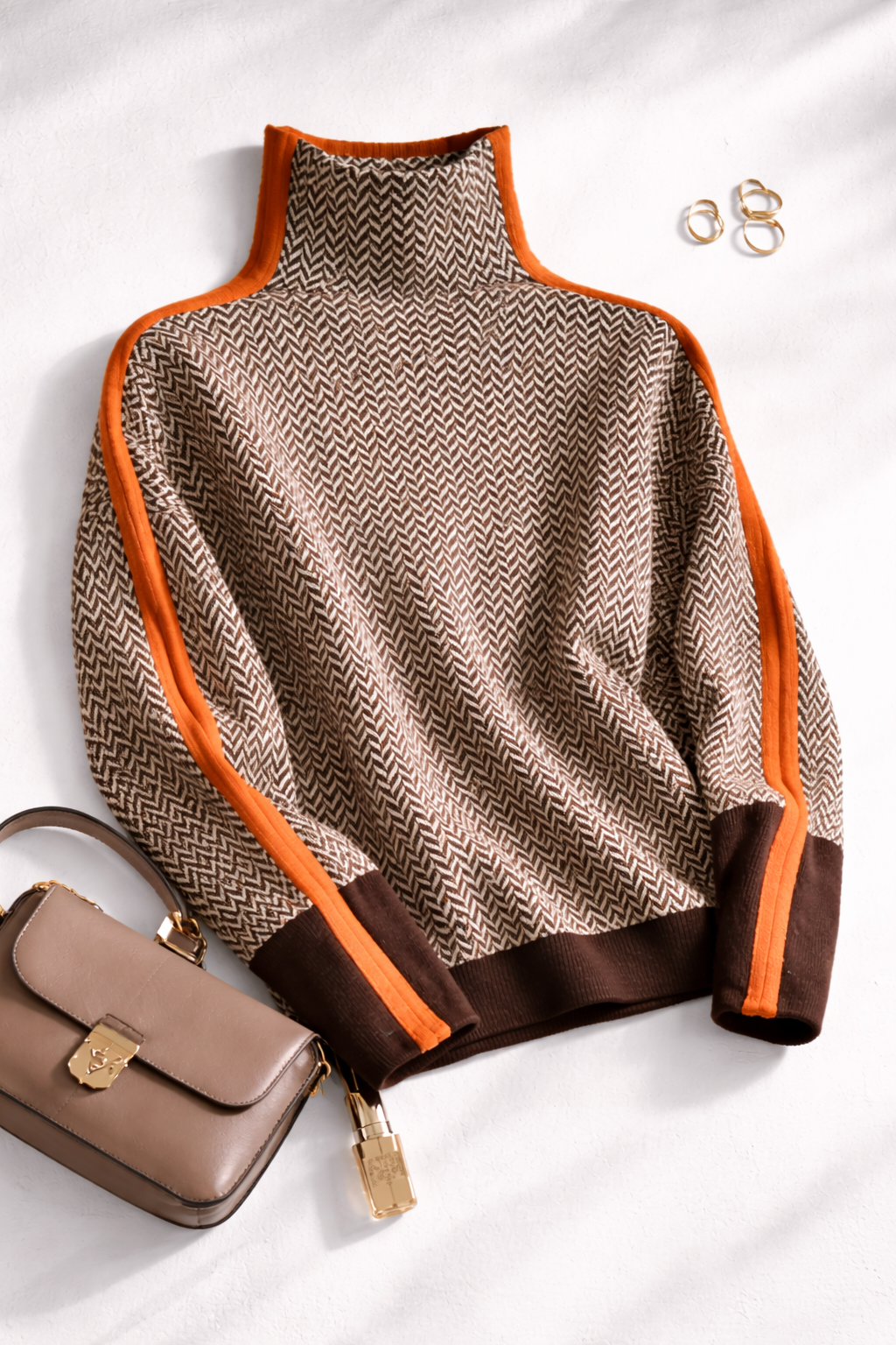 Women's Contrast Stripe Jumper