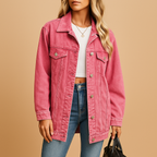 Women's Denim Winter Jacket | Warm Denim Outerwear | Stylish Cold Weather Coat for Everyday Wear