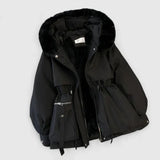 Women's Padded Wind & Water-Resistant Jacket – Black