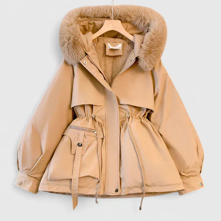 Women's Padded Wind & Water-Resistant Jacket – Khaki