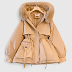 Women's Padded Wind & Water-Resistant Jacket – Khaki