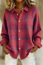 Women's Long Open Cardigan – Everyday, Work & Travel – Pink
