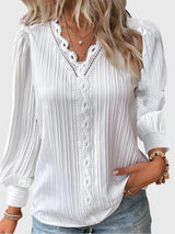 Women's Classic Pullover Blouse – Tailored Fit – White