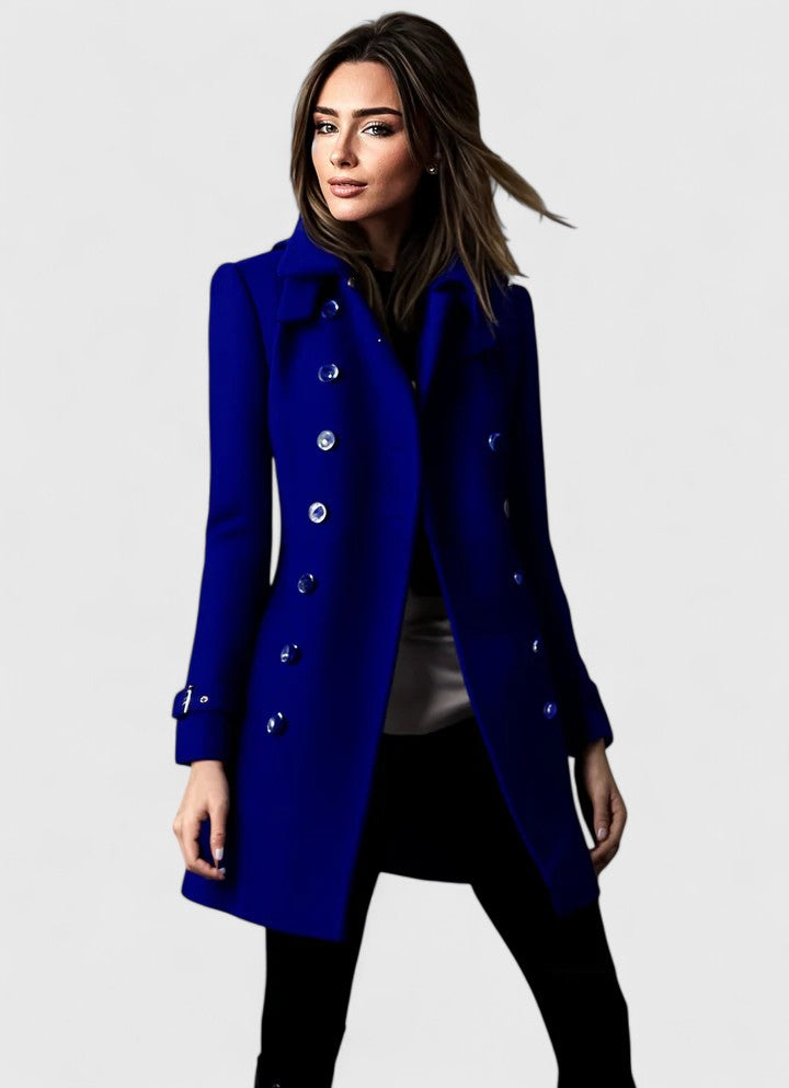 Women's Tailored Coat – Office & Leisure – Blue