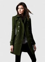 Women's Tailored Coat – Office & Leisure – Green