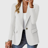 Women's Structured Formal Blazer – Lightweight – White