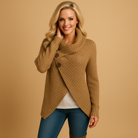 Women's Knit Sweater - Soft Fabric - Fitted Design - Casual Wear - Available in Multiple Colors