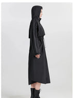Women's Waterproof Longline Hooded Cycling Raincoat