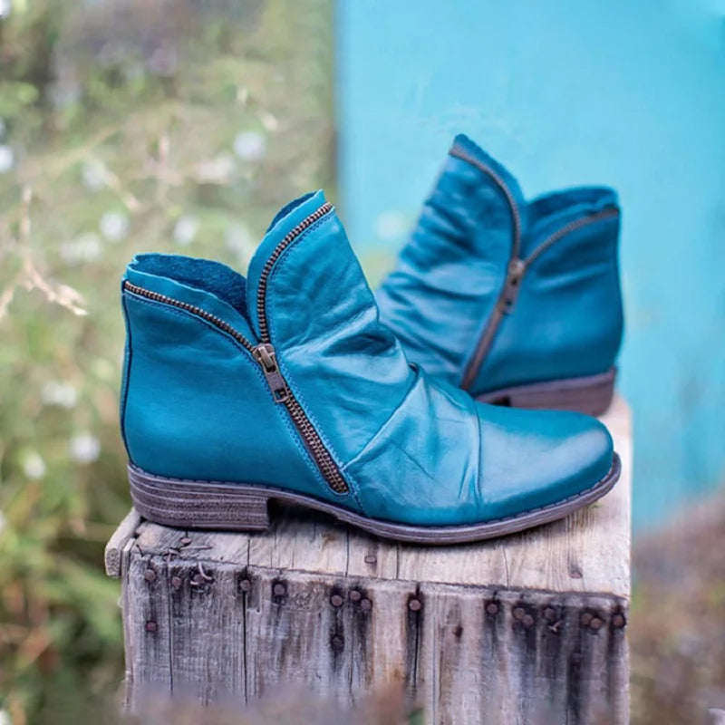 Women's Orthopaedic Ankle Boots – Everyday Support – Blue
