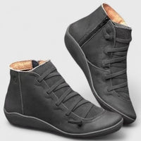 Women's Orthopaedic Ankle Boots – Supportive Walking Comfort – Black