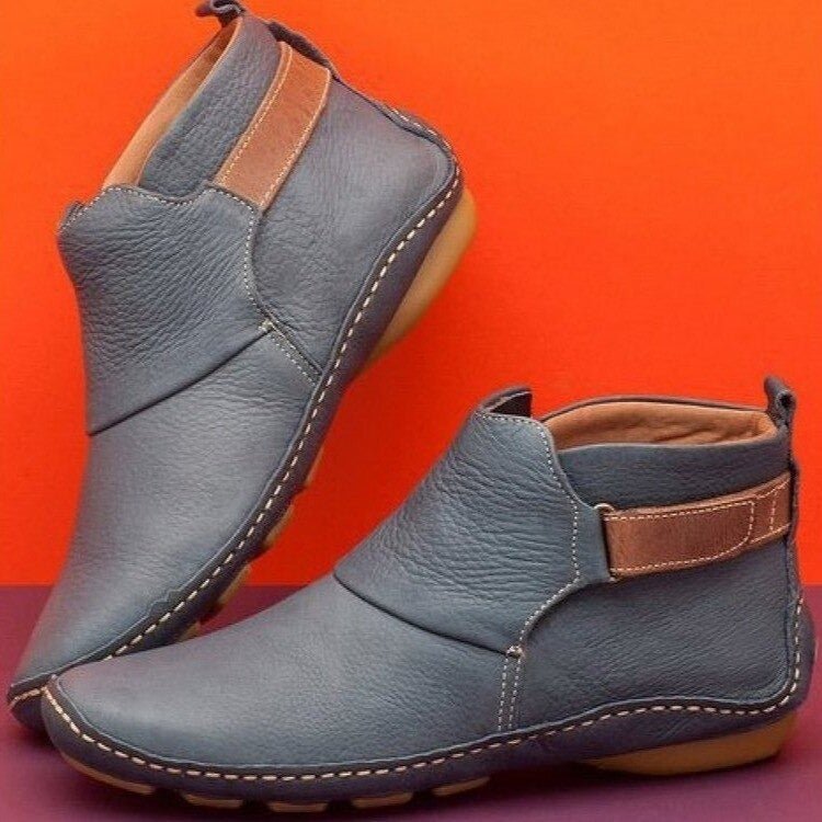 Women's Orthopaedic Ankle Boots – All-Day Support – Grey
