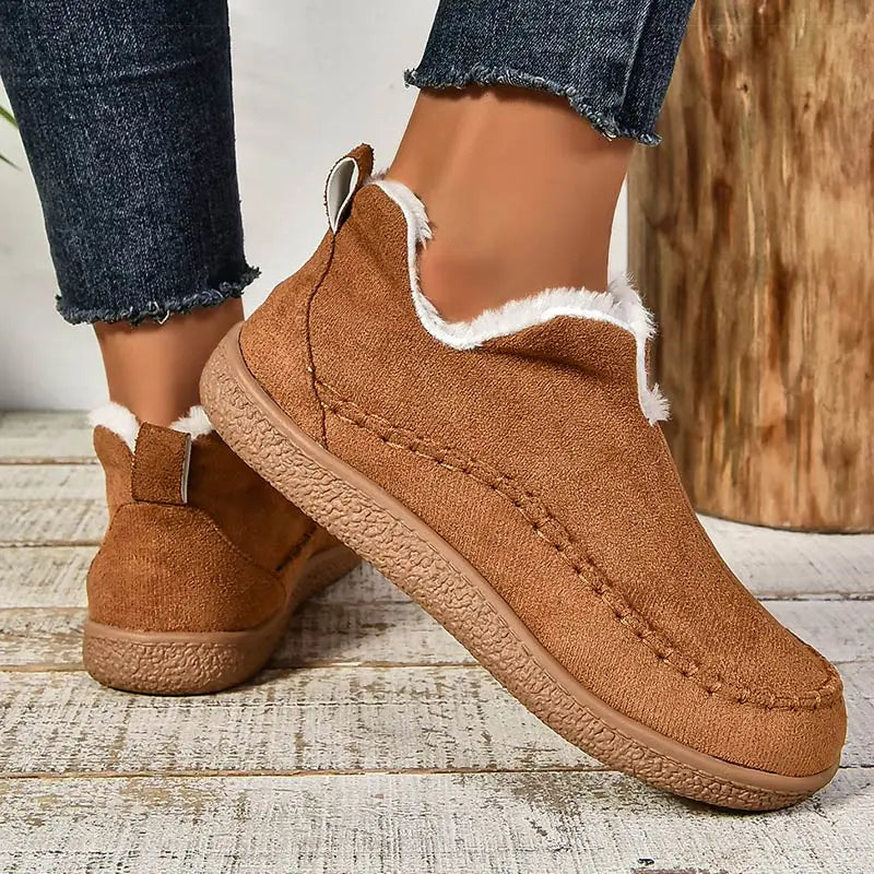 Women's Cosy Orthopaedic Boots – Everyday Support – Brown
