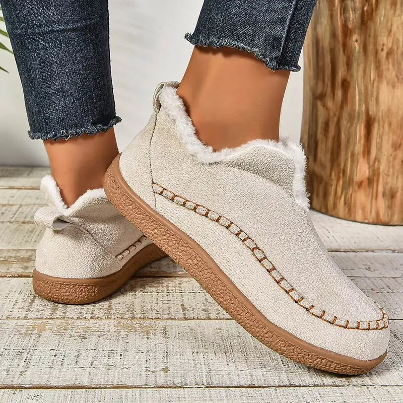 Women's Cosy Orthopaedic Boots – Everyday Support – Beige