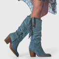 Women's Orthopaedic Boots – Wide Foot Support – Blue