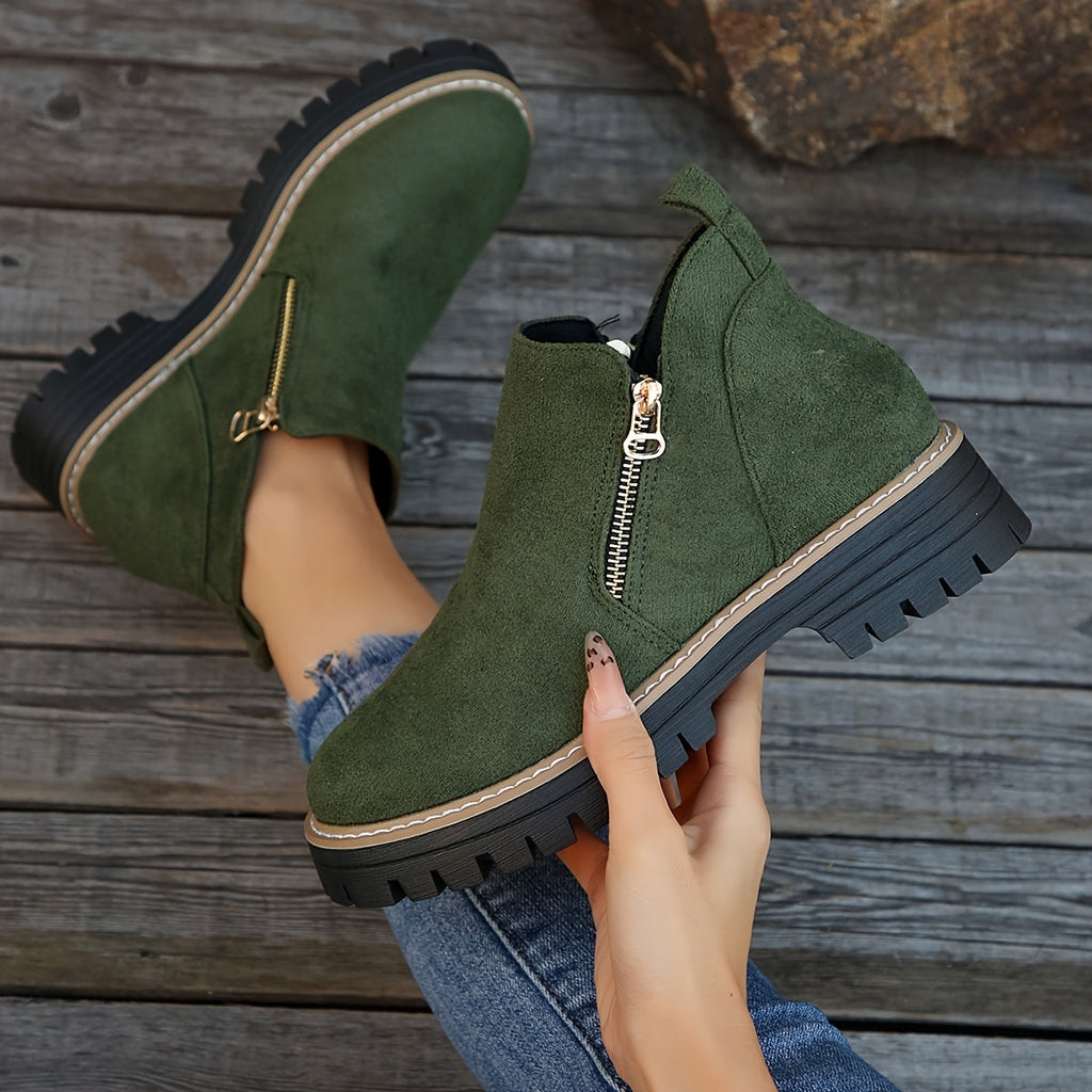 Women's Orthopaedic Boots – Everyday Walking Support – Green