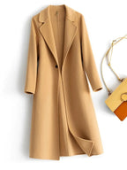 Women's Reversible Wool Coat – Single-Button Winter Coat
