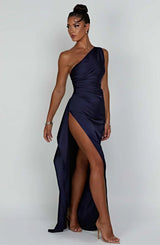 Satin Evening Dress for Women - Elegant Formal Wear for Special Occasions