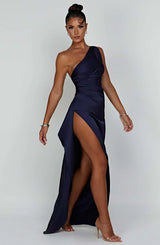 Satin Evening Dress for Women - Elegant Formal Wear for Special Occasions