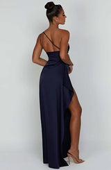 Satin Evening Dress for Women - Elegant Formal Wear for Special Occasions